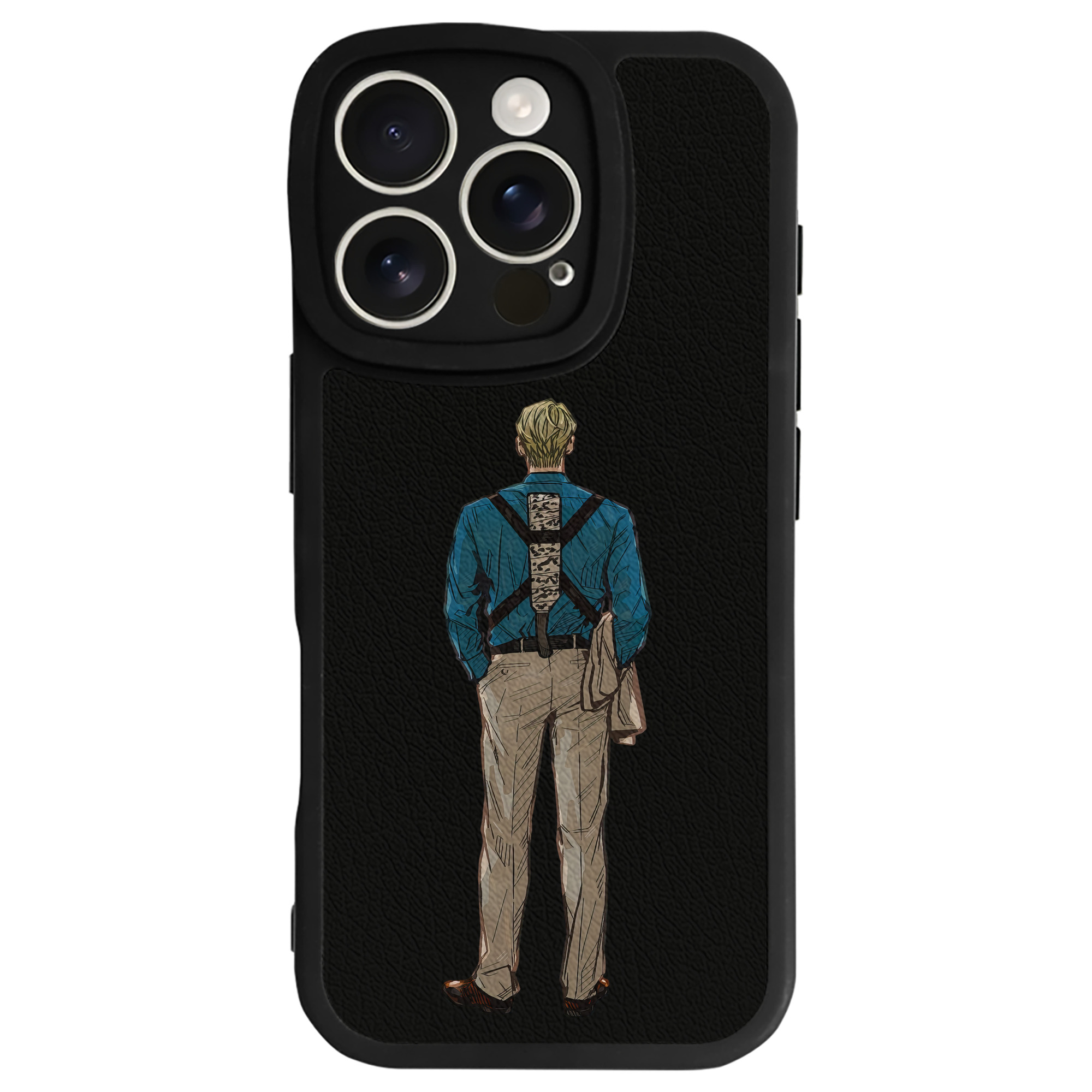（画像用） 呪術廻戦 Jujutsu Kaisen 【iPhone 16シリーズ対応】シリコンスマホケース（レザー調） 材質：シリコン